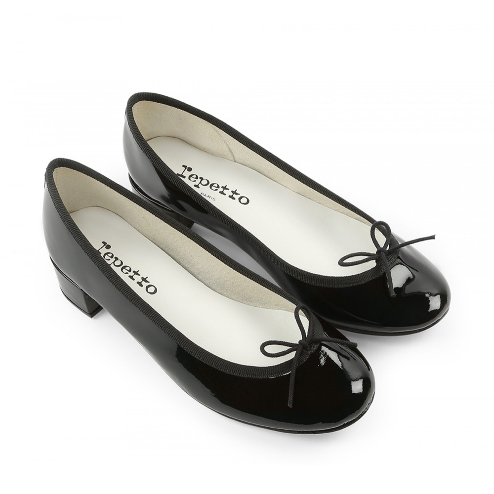 Repetto Black Patent Camille Shoe 40.5